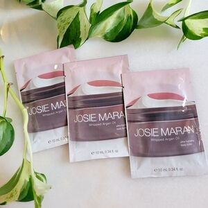 NEW! Josie Maran 3 Sample Pack Whipped Argan Oil Body Butter - Vanilla Apricot